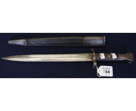 1888 pattern Lee Metford bayonet with scabbard, dated 1901 and stamped 5/01.(B.P. 24% incl. VAT)