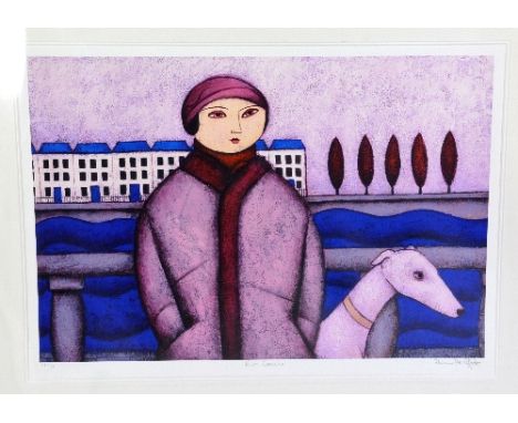 AFTER PAIN PROFFIT, 'Rives Gauche', a limited edition print, signed, titled and dated in pencil, with certificate, 118/195, a