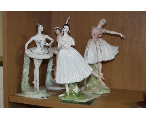 FOUR LIMITED EDITION COALPORT FIGURES FROM THE ROYAL ACADEMY OF DANCING COLLECTION, 'Dame Beryl Grey' No.1114/5000 (certifica