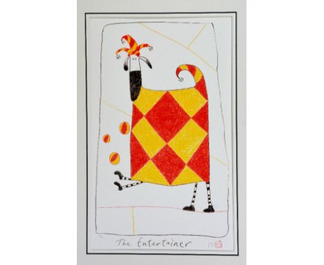 AFTER GOVINDER NAZRAN, 'The Entertainer', a limited edition print 79/193, signed and numbered, with certificate, unframed, ap