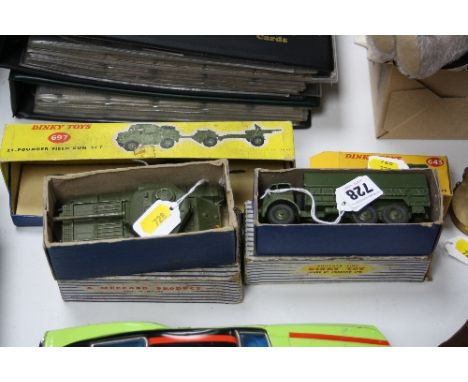 THREE BOXED DINKY TOYS MILITARY VEHICLES, Foden 10T Army Truck, No.622, in worn Dinky Toys striped box, Austin Army Water Tan