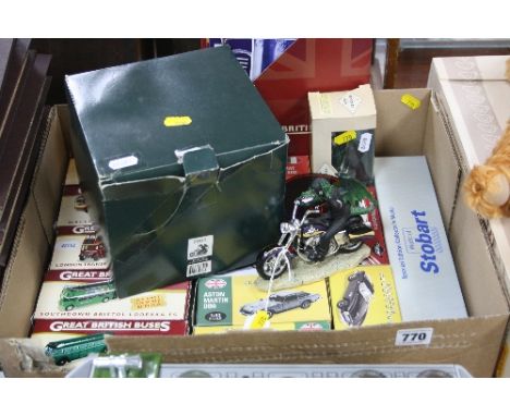 A QUANTITY OF BOXED ATLAS EDITIONS DIECAST VEHICLES, from the Classic Sports Cars, Classic Motorcycles, World of Stobart and 
