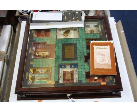 FRANKLIN MINT 'CLUEDO' COLLECTORS EDITION, complete with specially designed 3-D playing board, sculptured weapons accented wi