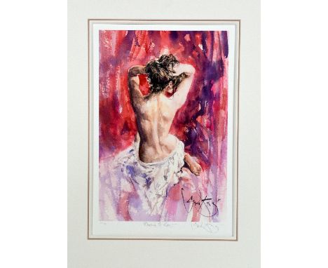 AFTER GORDON KING, 'Desire To Love', a limited edition print 15/95, signed, titled and numbered in pencil, with certificate, 