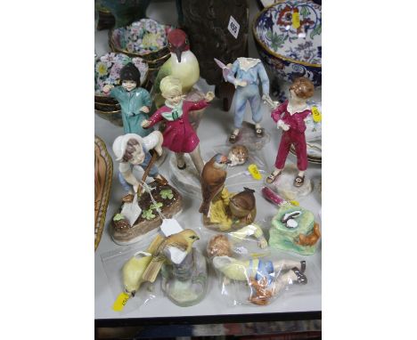 ROYAL WORCESTER, to include days of the week figure 'Saturday' 3524, months of the year figures 'January' 3452, 'October' 341