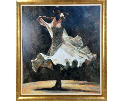 AFTER FLETCHER SIBTHORPE, 'Fuego Blanco', a limited edition print on canvas 195/295, signed and numbered verso, with certific