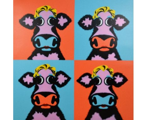 AFTER CAROLINE SHOTTON, 'Marylin Moonroe', a limited edition canvas print, signed and numbered by the artist, with certificat