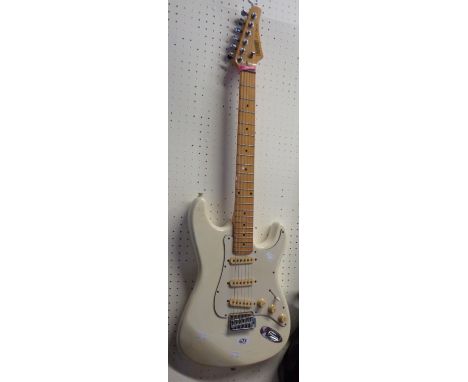 A Hohner Professional ST Special 'Stratocaster' copy with white finish - circa 1980's