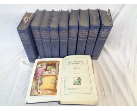 The Children's Encyclopedia: by Arthur Mee, 10vols., blue cloth, 4to., Pub. The Educational Book Company Limited