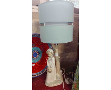 A Nao porcelain figural table lamp