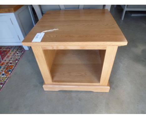 A oak lamp table