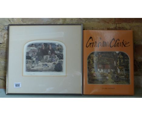 Graham Clarke - Tortology - Signed print - AP - and a book Graham Clarke by Clare Sydney - Hardback with dust jacket