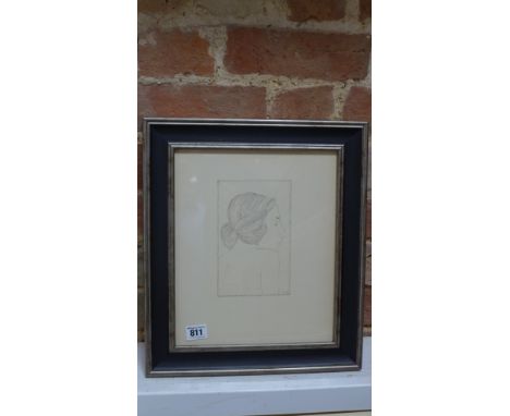 Eric Gill - Original Copper Engraving 1929 - Portrait of a Lady - Limited Edition: 480 - Reference: Cleverdon - Copy of justi