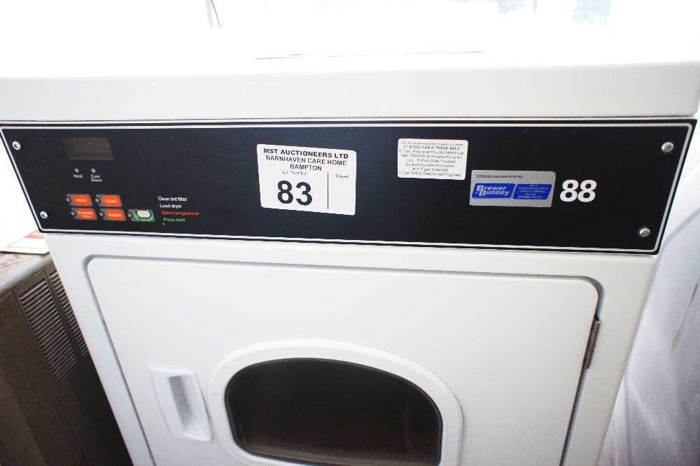1 JLA 88 white enamelled commercial tumble dryer, serial number 0906010994 (located in room 24 B