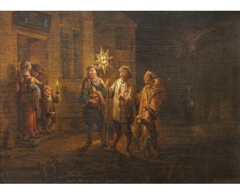 Garemijn, Jan Anton (Bruges, 1712-1789): Les Musiciens Ambulans, oil on canvas, signed and dated 1785Dim.: 84,5 x 68,5 cm (th