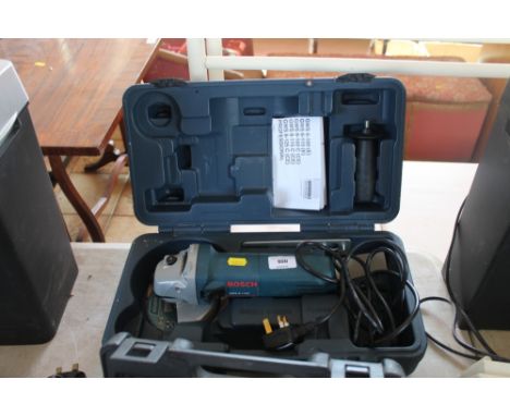 A Bosch angle grinder in carrying case 