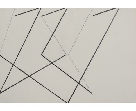 Dreyer, Paul UweOsnabrück, 1939 - Stuttgart, 200821 x 29,5 cm, R.Ohne Titel, 1994. Bleistift auf Karton. Rückseitig in Bleist
