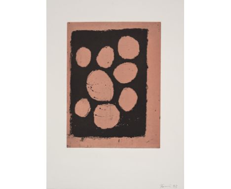 Förg, GüntherFüssen, 1952 - Freiburg i. Br., 2013Blattgröße: 53,5 x 38 cm; 35 x 25 cm, o. R.Ohne Titel, 1993. Farbradierung a