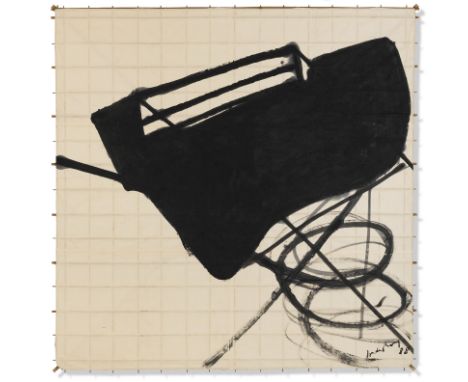 Sonderborg, d.i. Kurt R. HoffmannSonderborg, 1923 - Hamburg, 2008208 x 208 cmOhne Titel, 1988. Acryl auf Japanpapier. In Acry