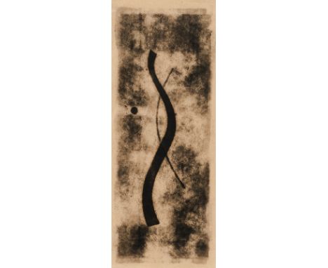 Cavael, RolfKönigsberg, 1898 - München, 1979Blattgröße: 21 x 8 cm, R.Ohne Titel, um 1931/1932. Linolschnitt auf Japanpapier.P