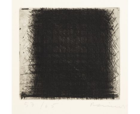 Rainer, ArnulfBaden/Wien, geboren 1929Blattgröße: 34 x 34 cm; 18 x 19,5 cm, o. R."Dezember", 1962. Radierung auf Bütten. In B