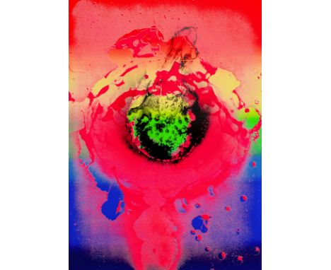 Piene, OttoLaasphe, 1928 - Berlin, 201499 x 69 cm, o. R."Nach dem Regenbogen", 1972. Farbserigraphie auf leichtem Karton. In 