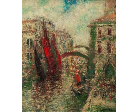 Liberts, LudolfTirsa/Lettland, 1895 - New York, 195963 x 52 cm, R.Ansicht von Venedig. Öl auf Leinwand. In Öl unten rechts si