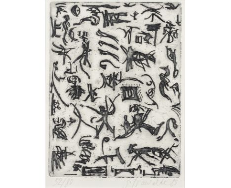 Strawalde, d.i. Jürgen BöttcherFrankenberg, geboren 1931Versch.5 Bl: "Erinnerung an Lütow", o. J.; "Nach Manets 'Frühstück im