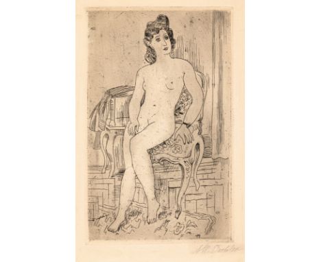 Dressler, August WilhelmBergesgrün/Böhmen, 1886 - 1970Versch., o. R.3 Bl.: Schuster, o. J.; Bettler, o. J.; Weiblicher Akt, o