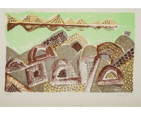 Bargheer, EduardFinkenwerder, 1901 - Hamburg, 1979Blattgröße: 42 x 59 cm, R.3 Bl.: "Cairo", 1966; "Tam-Tam", 1966; "Der Niger