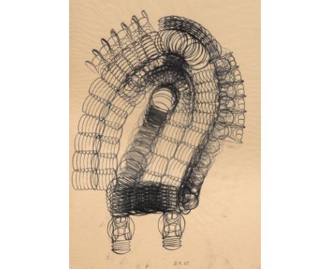 Roth, DieterHannover, 1930 - Basel, 199861 x 34 cm, R.Ohne Titel, 1965. Stempelzeichnung auf Transparentpapier. In Bleistift 