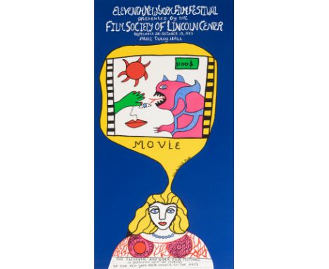 Saint Phalle, Niki deNeuilly-sur-Seine, 1930 - San Diego, 2002163 x 85 cm, R."11th New York film festival", 1973. Farbserigra