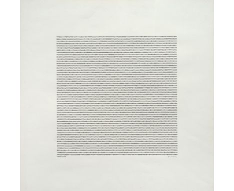 Mohr, ManfredPforzheim, geboren 193831 x 30 cm, R."P 14B", 1973. Computerzeichnung auf festem Papier. In Bleistift unten rech