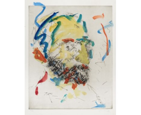 Hahn, FriedemannSingen/Hohentwiel, geboren 194953 x 41 cm, R.Vincent, 1983. Aquarellierte Radierung auf Bütten. In Bleistift 