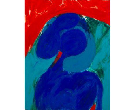 Shapiro, ShmuelNew Britain/Connecticut, 1924 - Ravensburg, 198343,5 x 33,5 cm, R.Ohne Titel. Tempera auf festem Papier.Privat