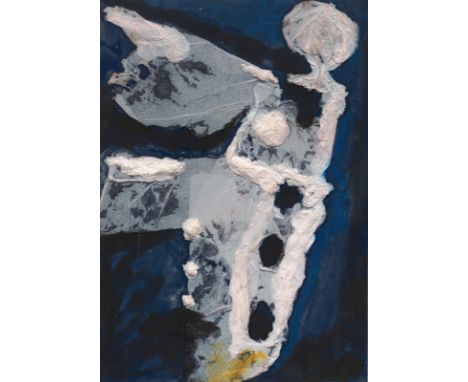 Göltenboth, DieterGeislingen, 1933 - 201348 x 33,5 cm, R."Resurrection", 1994. Seidenpapier und Gouache auf Karton. In Bleist