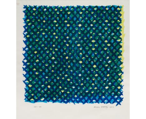 Dorazio, PieroRom, 1927 - Perugia, 2005Blattgröße: 63 x 48,5 cm; 41 x 41 cm, R.Ohne Titel, 1962. Farblithografie auf Bütten. 