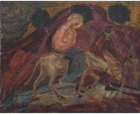 Blepp, AugustWeilen unter den Rinnen, 1885 - 194953 x 44 cm, o. R.Kreuzwegstation: Jesus fällt zum zweiten Mal, 1912/1914. Öl