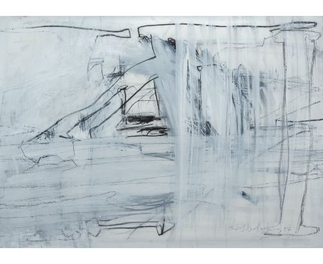 Schoofs, RudolfGoch, 1932 - Stuttgart, 200959 x 79 cm, R.Ohne Titel, 1987. Mischtechnik auf Papier. In Bleistift unten rechts