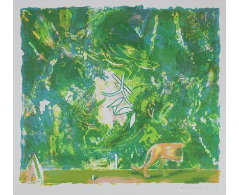 Weischer, MatthiasElte, geboren 1973Blattgröße: 61 x 63 cm; 55 x 59 cm, o, R.Ohne Titel, 2016. Farblithografie auf festem Pap