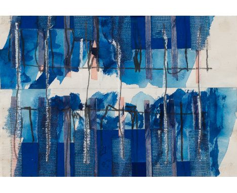 Kurz, BrunoLangenargen/Bodensee, geboren 1957Versch., R.2 Bl., Ohne Titel, 1988; 1989. Mischtechnik auf Papier. Beide signier