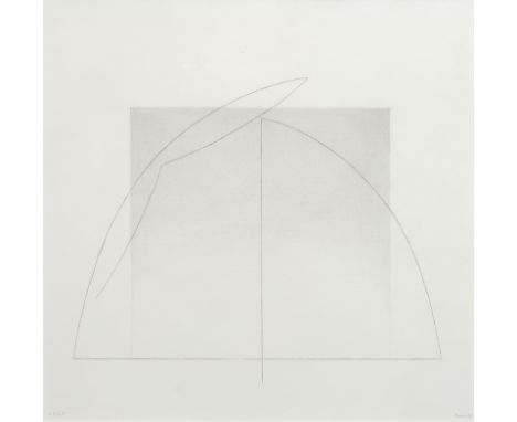 Ruoff, FritzNürtingen, 1906 - 198832 x 32 cm, R.Ohne Titel, 1978. Bleistift auf festem Papier. In Bleistift unten rechts sign