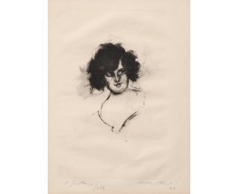 Schad, ChristianMiesbach, 1897 - Stuttgart, 1982Blattgröße: 30 x 22,7 cm; 15 x 12 cm, R."La Ginestra", 1921. Lithografie auf 