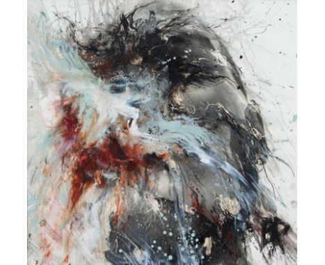Brendel, MichaWeida/Thür., geboren 1959Je 48 x 49,5 cm, R.2 Arbeiten: Ohne Titel, 1991/1992. Mischtechnik über Fotografie. Be