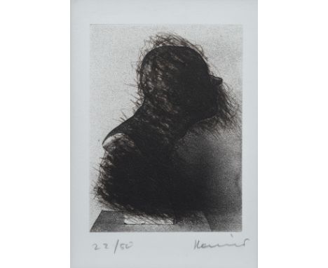 Rainer, ArnulfBaden/Wien, geboren 192929 x 20 cm, R.2 Bl.: Ohne Titel, um 1980. Radierung auf Bütten. Beide in Bleistift unte