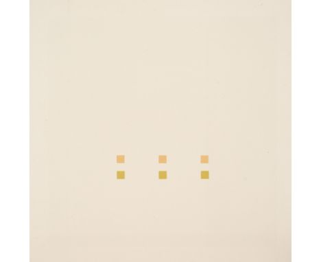 Calderara, AntonioAbbiategrasso, 1903 - Vaciago, 1978Blattgröße: 36 x 36 cm; 27 x 27 cm, o. R.Ohne Titel, 1971. Farbserigraph