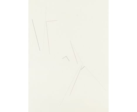 Freimann, ChristophLeipzig, geboren 1940100 x 70 cm, R.Ohne Titel, 1979. Bleistift und Farbstift auf Papier. In Bleistift auf