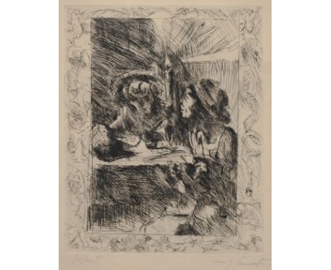 Corinth, LovisTapiau, 1858 - Zandvoort, 1925Versch., R.2 Bl.: "Götz und Bruder Martin"; "Götz und Elisabeth", 1920/1921. Radi