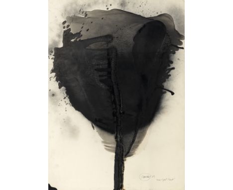 Piene, OttoLaasphe, 1928 - Berlin, 2014101 x 72 cm, R."One-Eyed Plant", 1981. Feuergouache und Mischtechnik auf Karton. In Bl