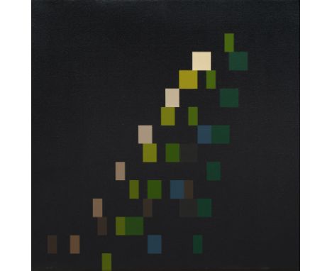 Martinmüller, ArminStuttgart, 1943 - Ostfildern, 201660 x 60 cm, R.Komposition mit Rechtecken und Quadraten, 1986/1987. Acryl